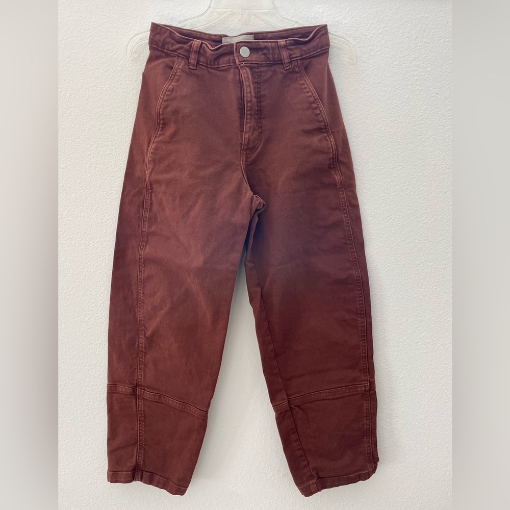 Everlane Barrel Pants (Rosewood, Size 2)